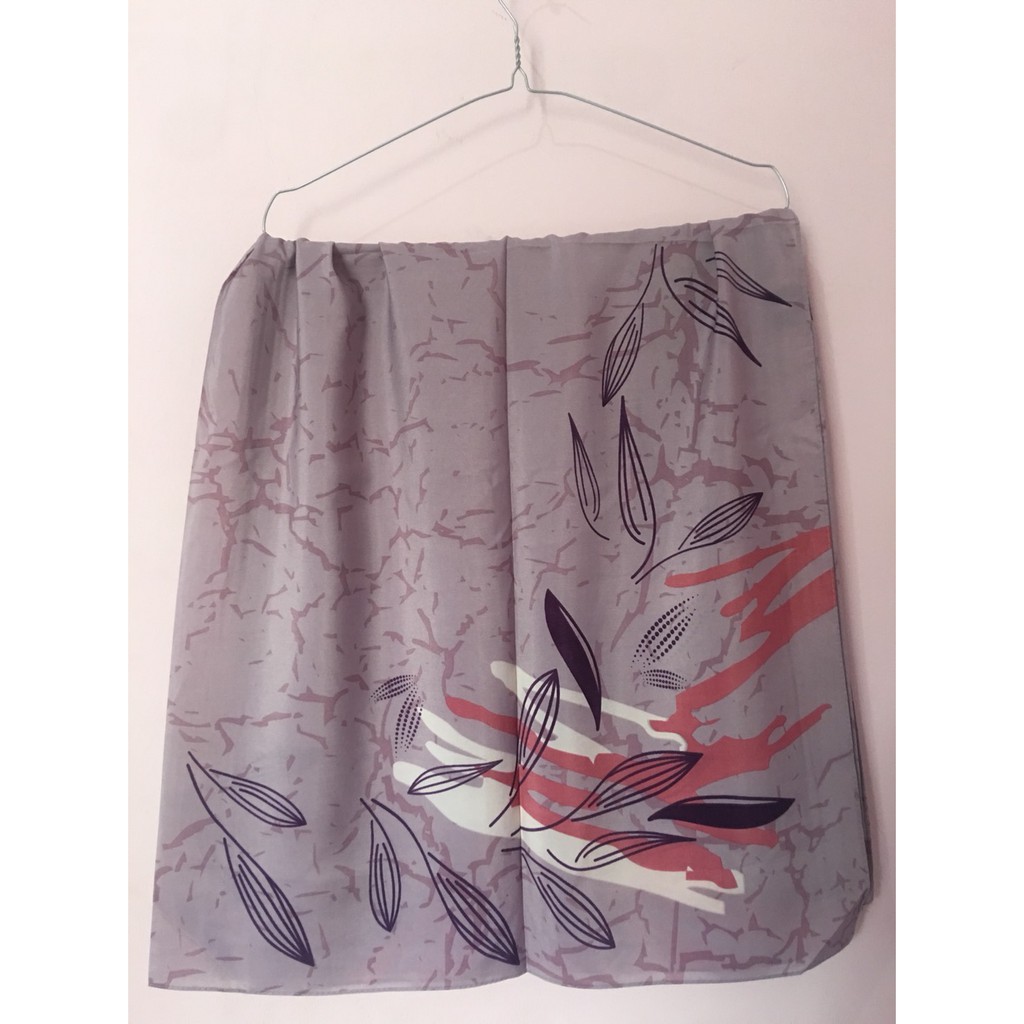 Jilbab segi empat motif bunga