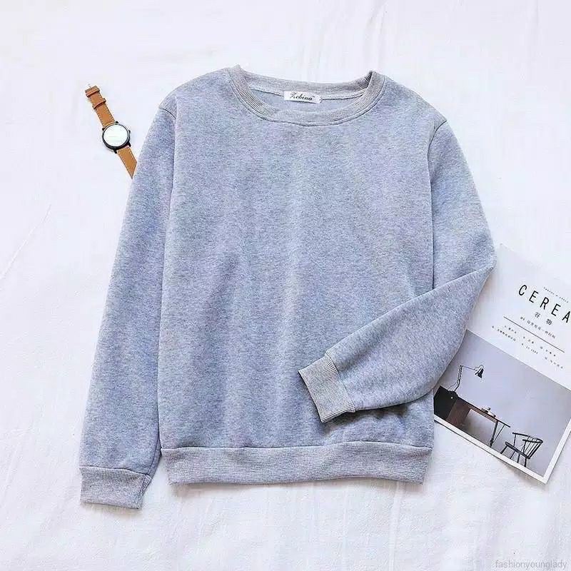 SWEATER POLOS BASIC UNISEX - SWEATER MURAH BABYTERRY