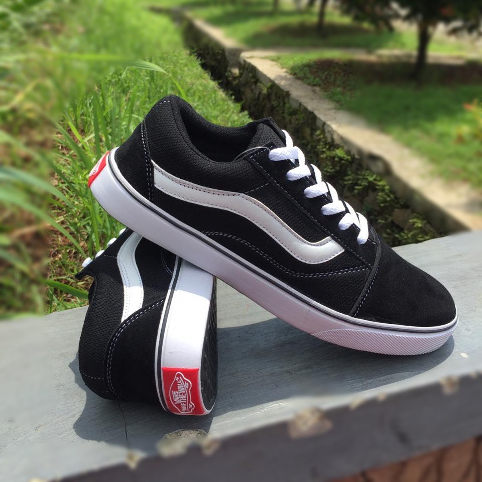 SEPATU VANS OLD SCHOOL SEPATU SNEAKERS PRIA WANITA SEPATU SEKOLAH HITAM