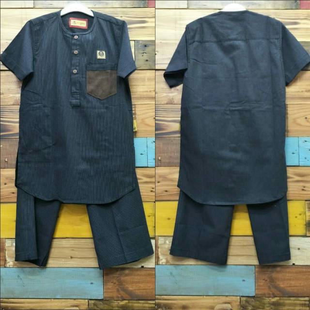 Setelan koko anak motif Salur
