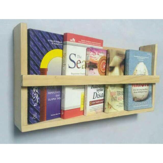 Rak buku / rak dinding kayu jati belanda
