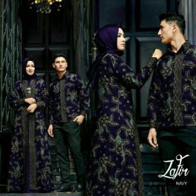 CP ZAFIR BAJU PESTA MUSLIM MURAH MODIS COUPLE BATIK MODERN SARIMBIT KELUARGA TERBARU MURAH