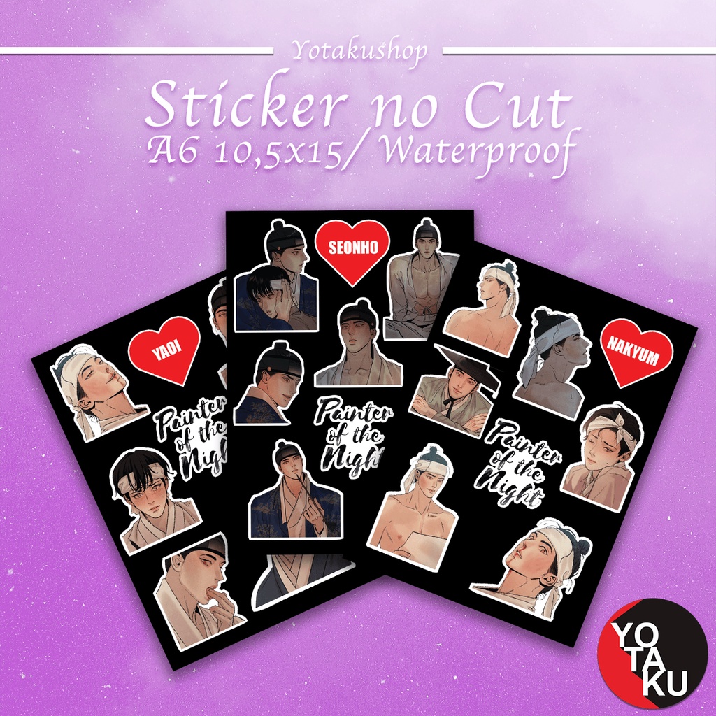 

Sticker no Cut Painter of the Night Waterproof Nakyum Seonho Scrapbooking Vinyl YOTAKUSHOP