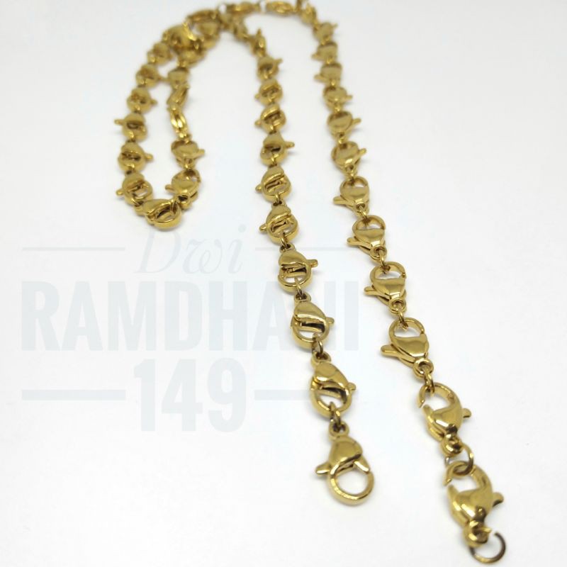 Kaitan kalung Gelang Bahan Titanium Anti karat