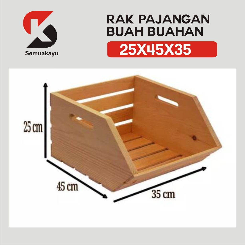 Rak Pajangan | Etalase  buah buahan sayuran Kayu aesthetic Minimalis | Rak pajangan Kayu unik minima