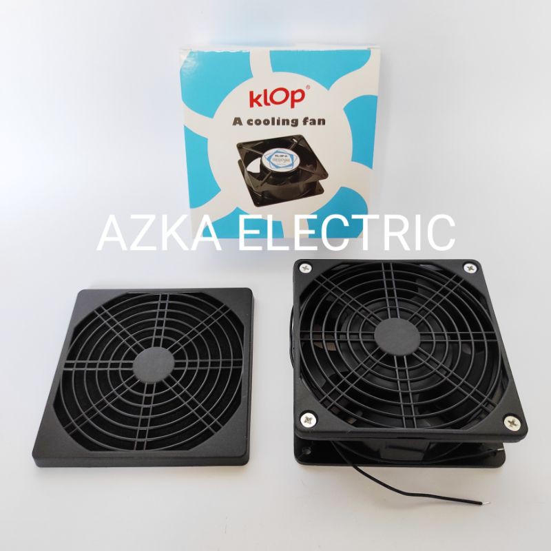 Kipas Fan AC 12x12 CM Klop Pendingin Elektronik