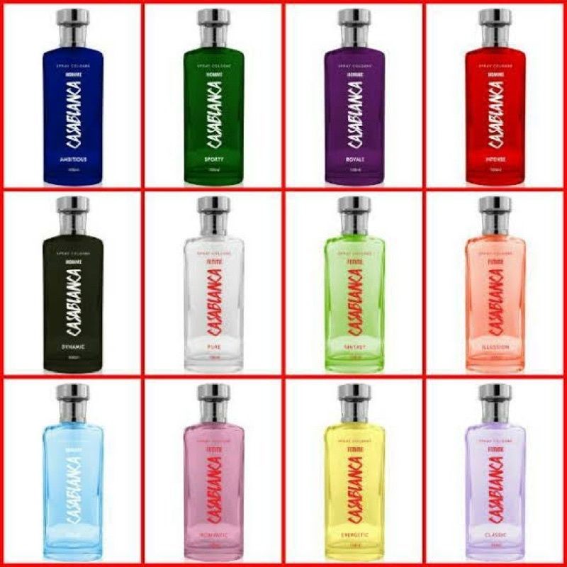parfum casablanca spray cologne 100 ML/ parfum casablanca kaca 100 ML