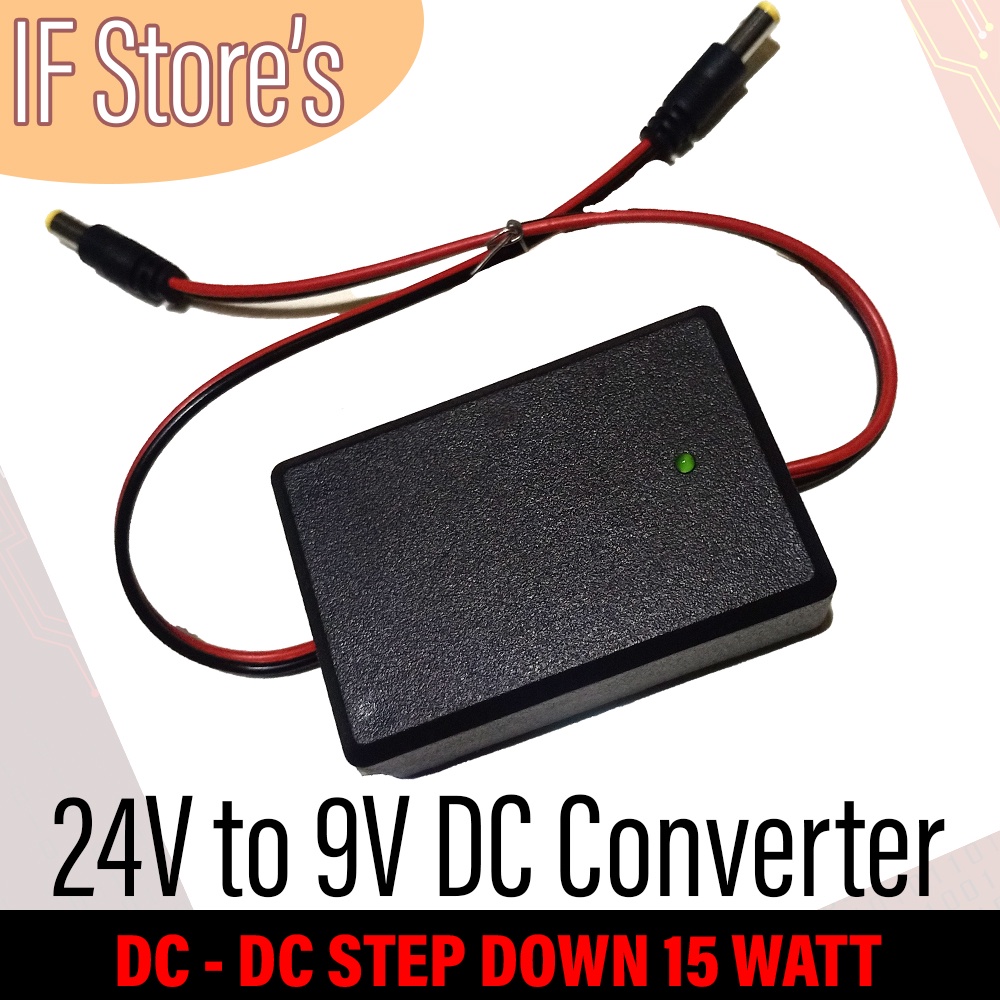 DC CONVERTER 24V TO 9V 15W STEP DOWN