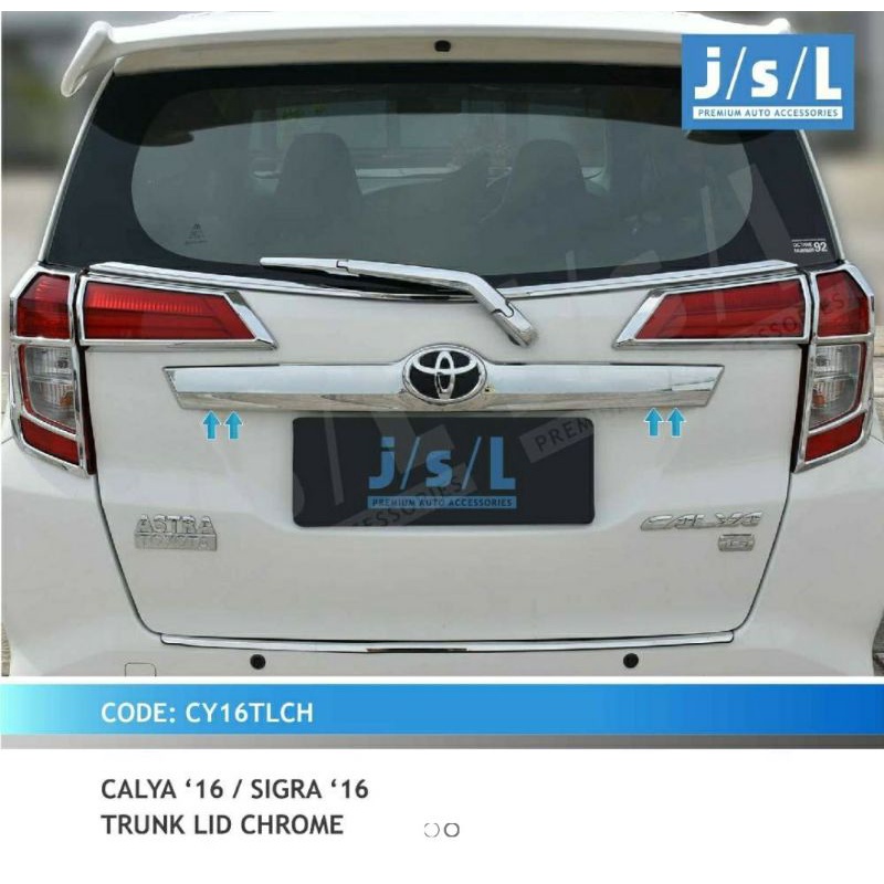 ✨ COD ✨ TRUNKLID Calya Sigra Trunk lid lis bagasi chrome Th 2016 s/d 2018 JSL