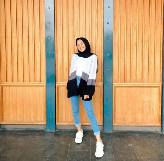 Kardigan Cameroon combie knited Rajut Murah