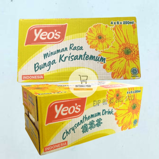 Yeos Drink Chrysanthemum Kotak 1ctn 4x6x250mL Teh Bunga Krisan Yeo's