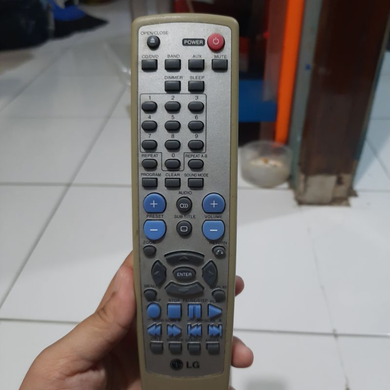 REMOTE REMOT DVD COMPO LG TOMBOL POWER WARNA MERAH ORIGINAL ASLI