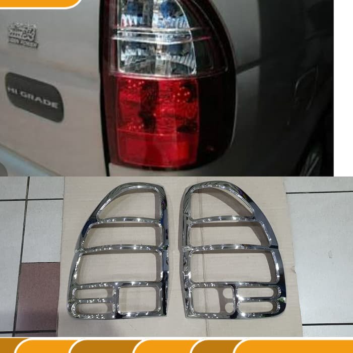 Garnis GARNISH COVER PELINDUNG lampu stop REM BELAKANG ISUZU PANTHER PHANTER KAPSUL NEW CHROME varia