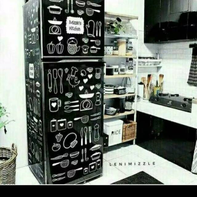 sticker kulkas 2 pintu