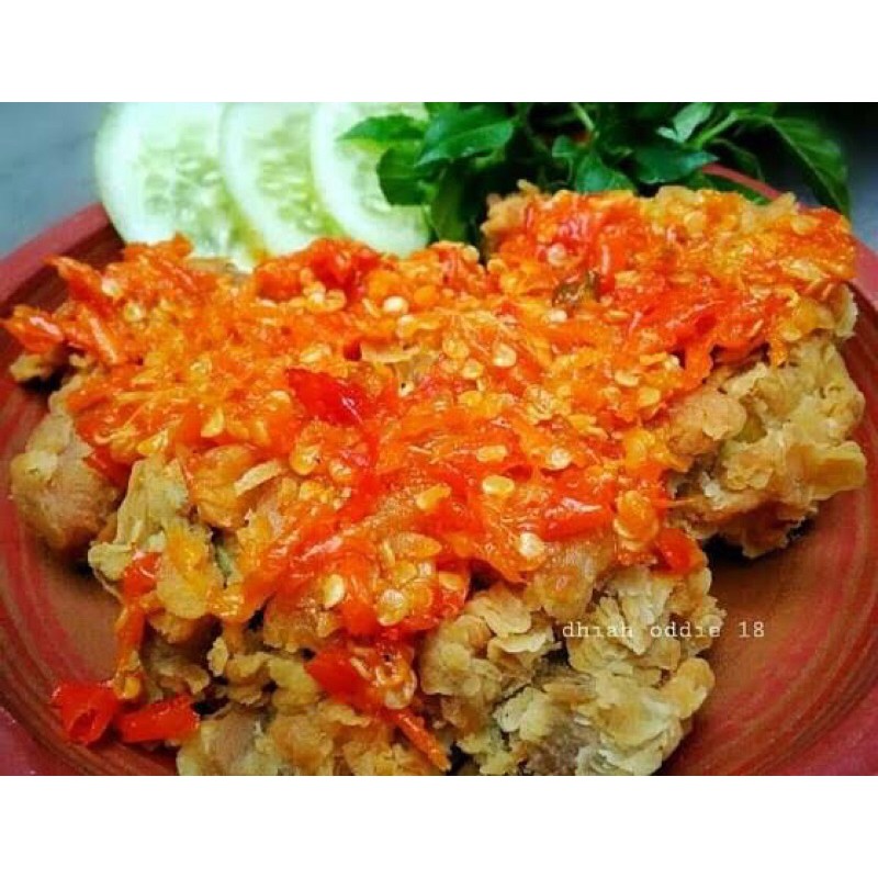 

ayam geprek (tanpa nasi)