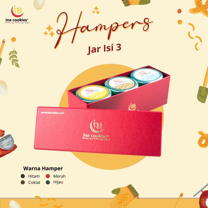 

Hampers isi 3 Jar Ina Cookies