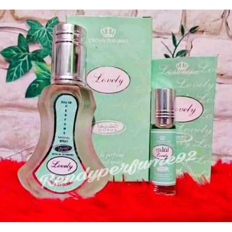 Parfum Dobha Satu Paket Lovely 6ml Roll On Dan Lovely Spray 35ml Aroma Best Seller