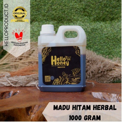 

(BISA COD) Madu Hitam Pahit Herbal Premium 1 KG Hello Honey