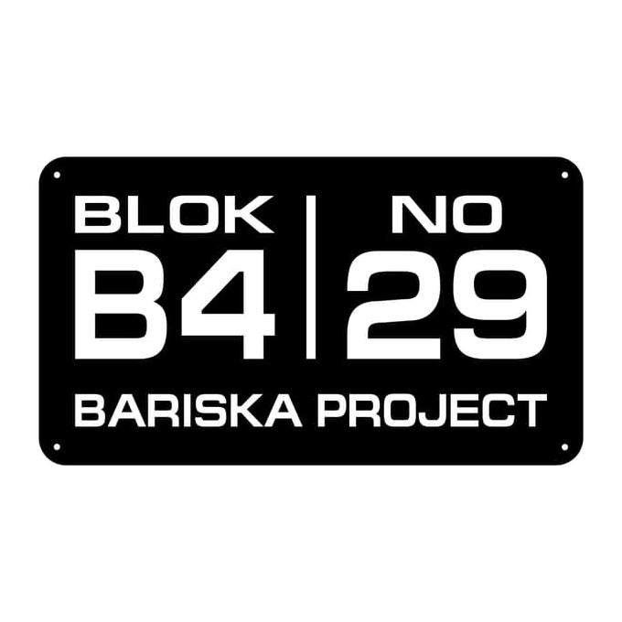 

NOMOR RUMAH ACRYLIC / AKRILIK 30x17 HITAM PUTIH LASER CUTTING TERMURAH