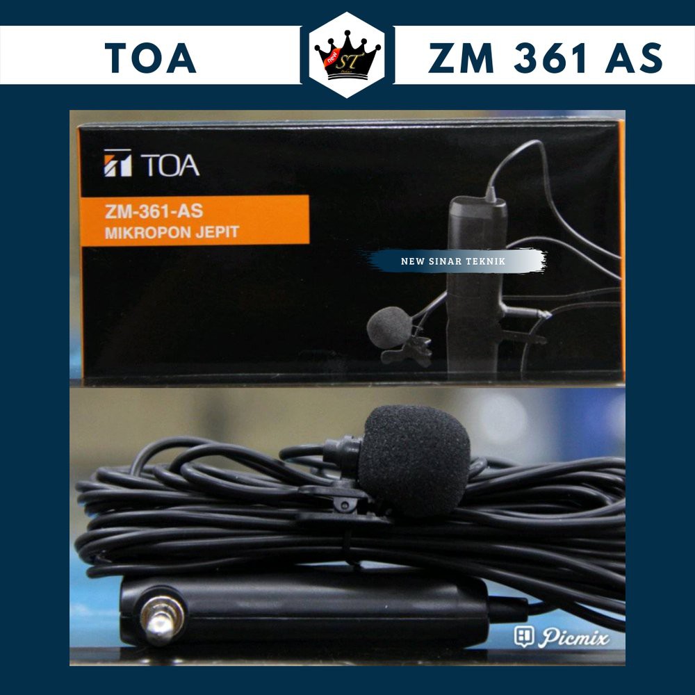 MIC JEPIT/ MIC KANCING/ MIC IMAM TOA ZM-361-AS ORIGINAL GARANSI RESMI TOA