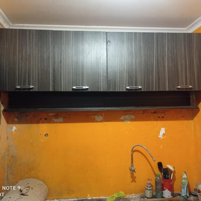 Rak Piring Lemari Gantung Dapur Kitchen Set Atas Pintu 4 Serat Kayu Uk Sonbokshop