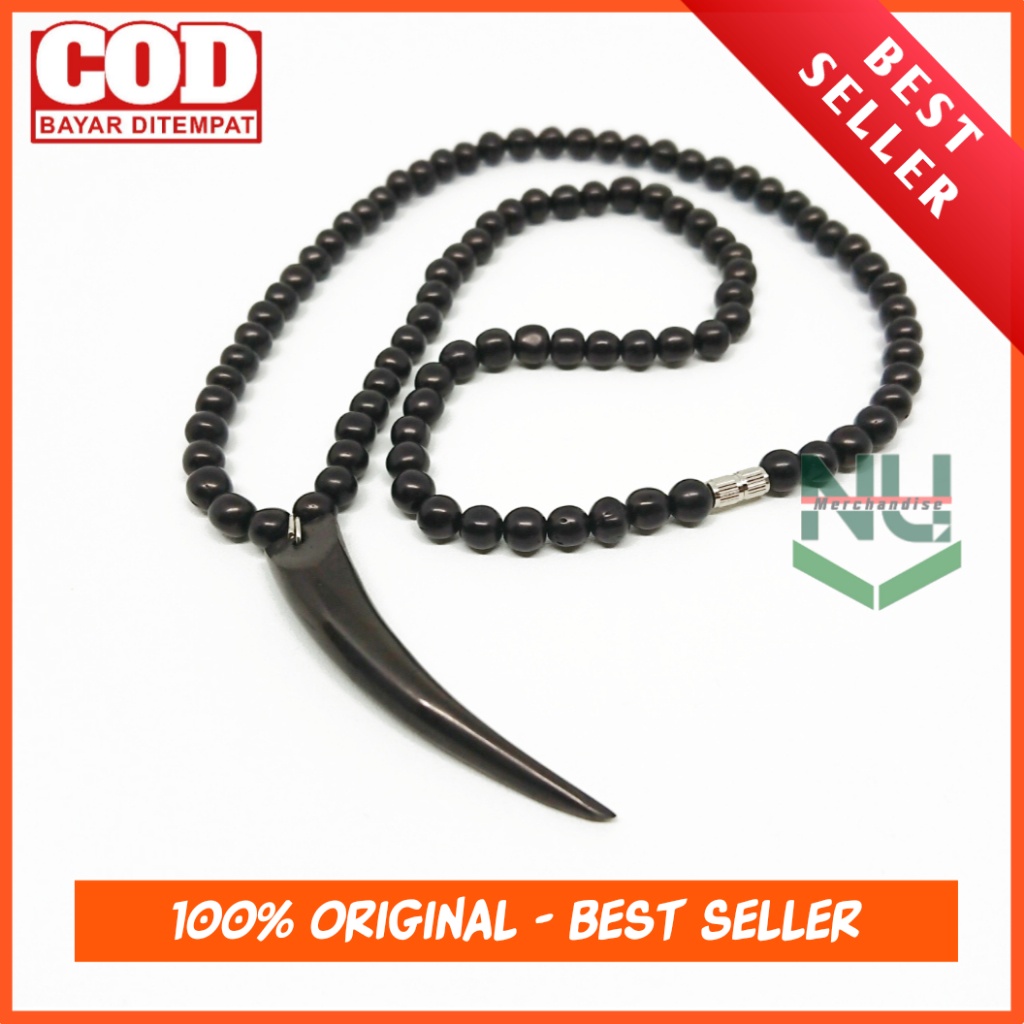Kalung Kaukah Kokka Bulat Taji Hitam/Kokka Original/Kokka Ori/Asli