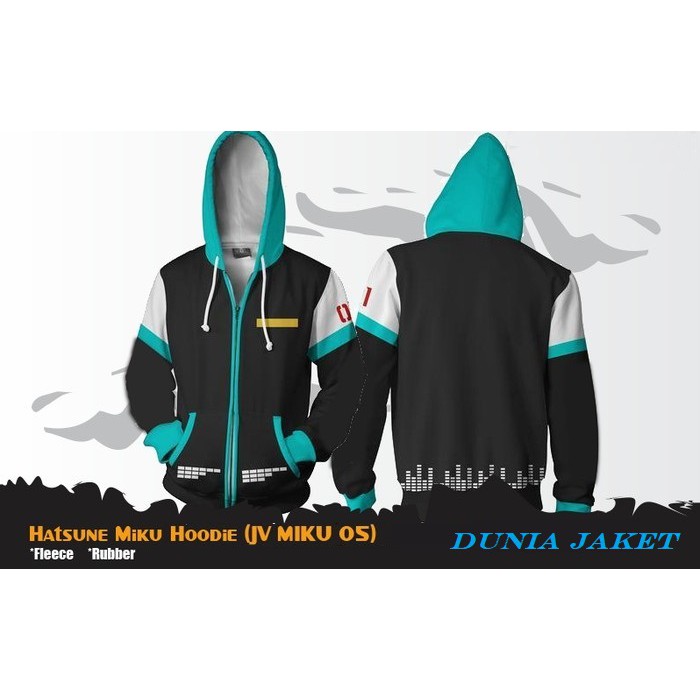 Jaket Anime Vocaloid Hatsune Miku Hoodie - JV MIKU 05