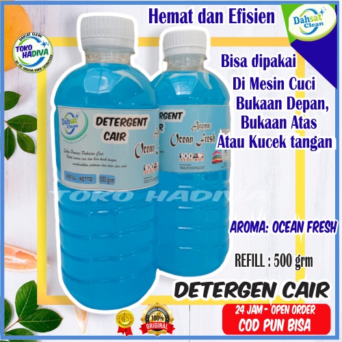 [COD] DETERJEN CAIR 500 GRM / SABUN CUCI PAKAIAN LAUNDRY CAIR OCEAN FRESH PREMIUM (REFILL)
