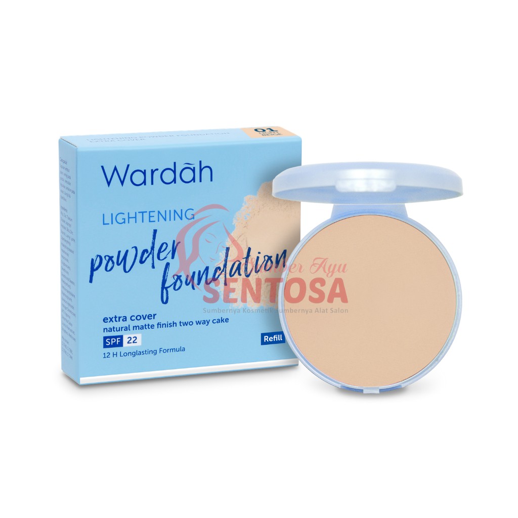 WARDAH LIGHTENING POWDER FOUNDATION EXTRA COVER 10GR (REFILL)