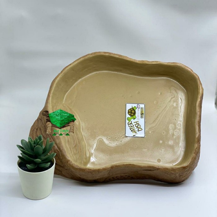 Water Dish Torto XXL / Tempat Minum Reptil Kura Sulcata Extra Besar