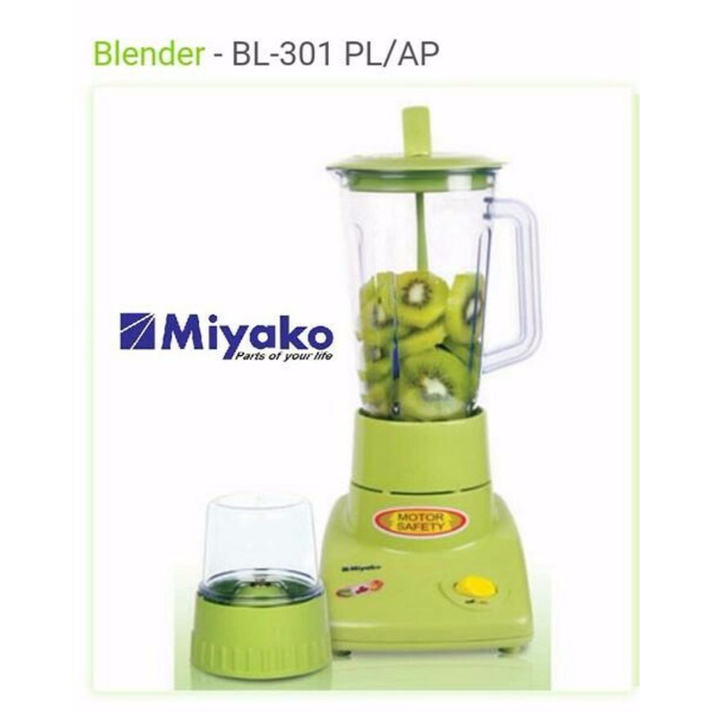 MIYAKO Blender Plastik 1 Liter BL 301 PL/AP - Garansi Resmi 1 Tahun