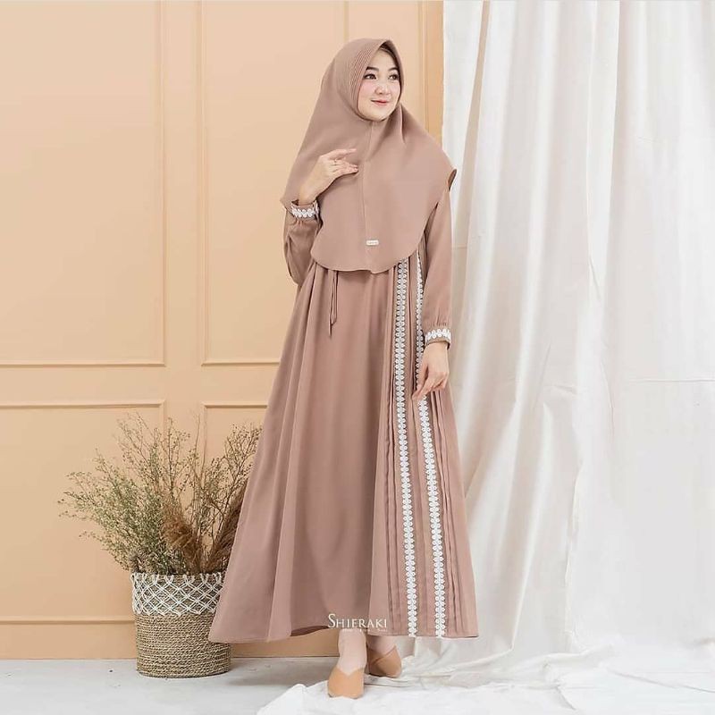 Baju Gamis Wanita Dress Syari Lebaran Terbaru 2022 gamis denada Syari Gamis MOSCREPE