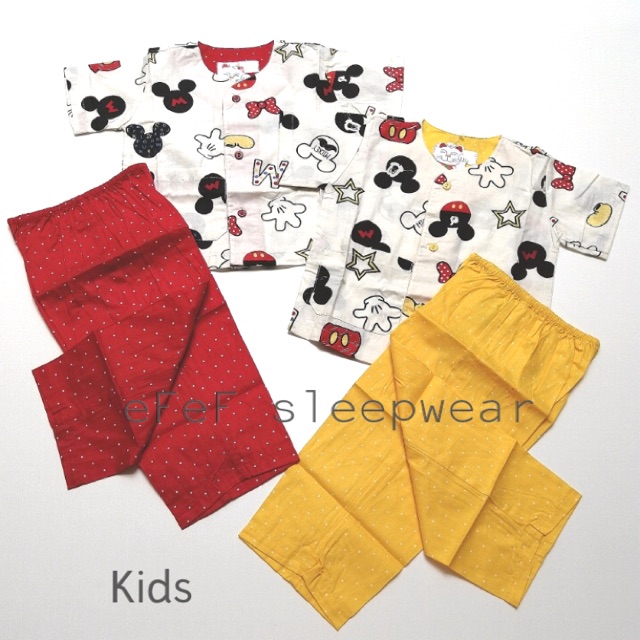 Piyama NiQta Mickey anak size 100-120