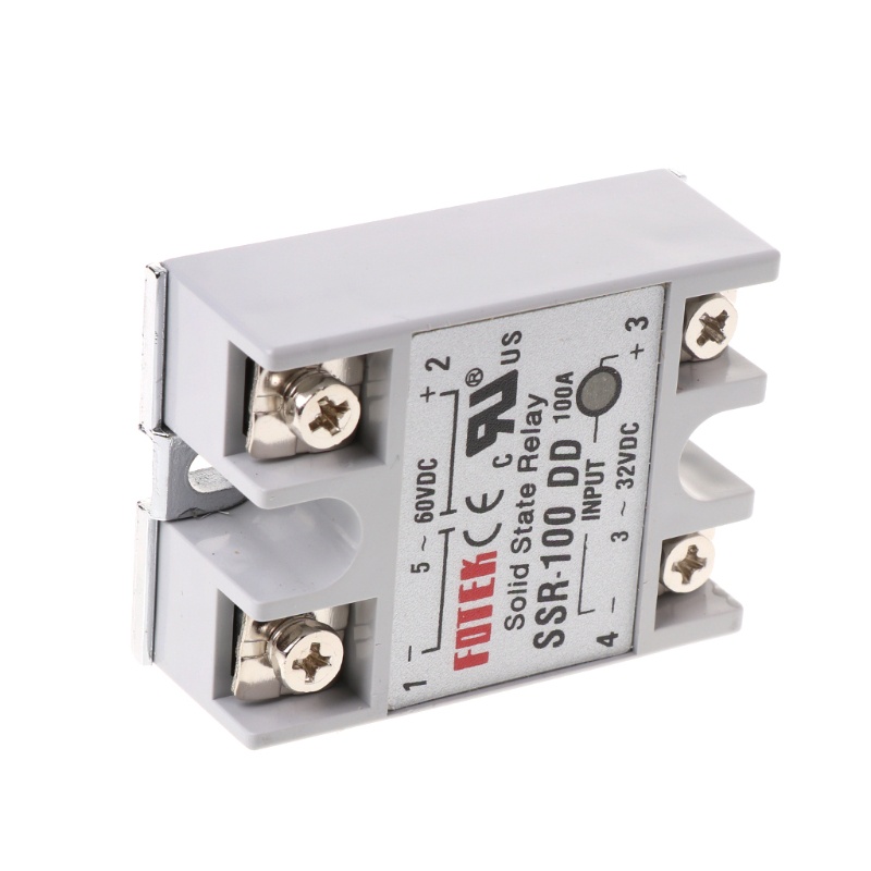 Bt SSR-100 DD Modul Relay Solid State 100A 3-32V Untuk Input DC 5-60V Untuk Output DC