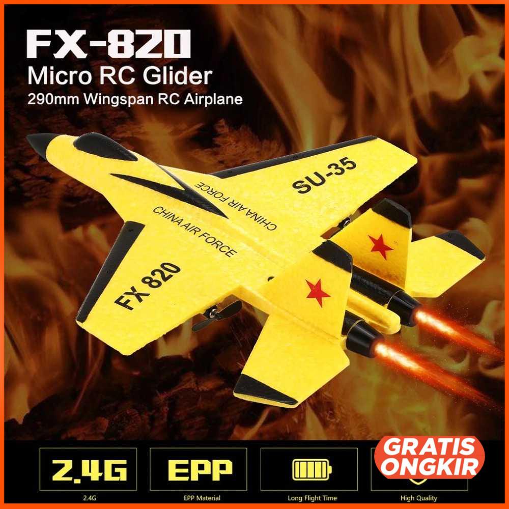 Remote Control Pesawat Terbang Glider Foam 2.4G RC FX 620