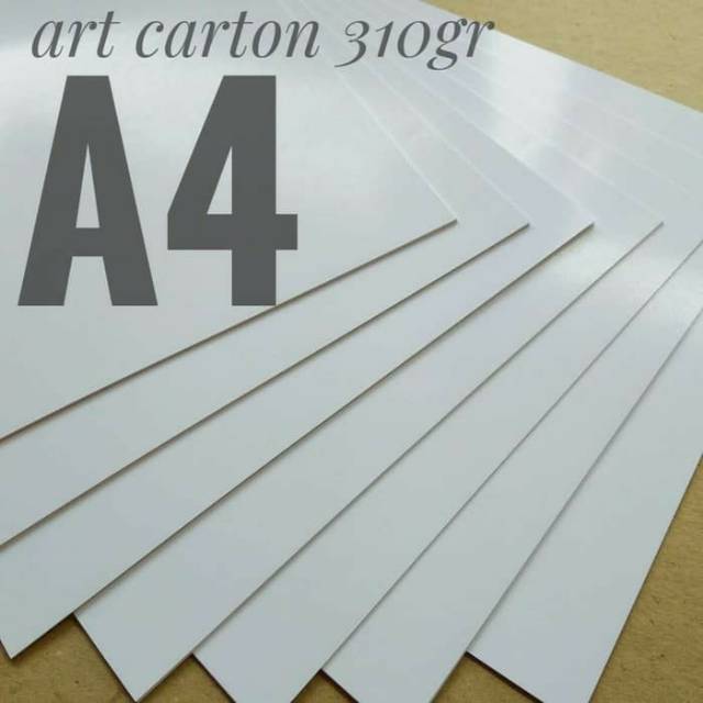 

Sy ( 50 Lembar ) Kertas Art Carton 310 Gsm / Karton Glossy Uk A4 / 21cm X 29.7cm