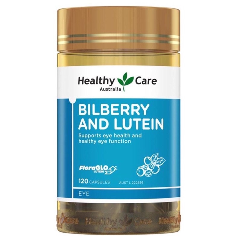 Healthy Care Eye Health Bilberry and Lutein 120 Capsules (Exp 04/2025)