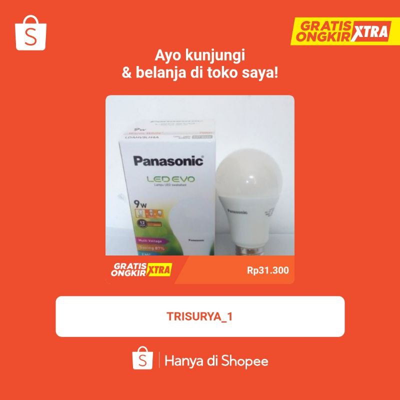 LED EVO 9W KUNING PANASONIC