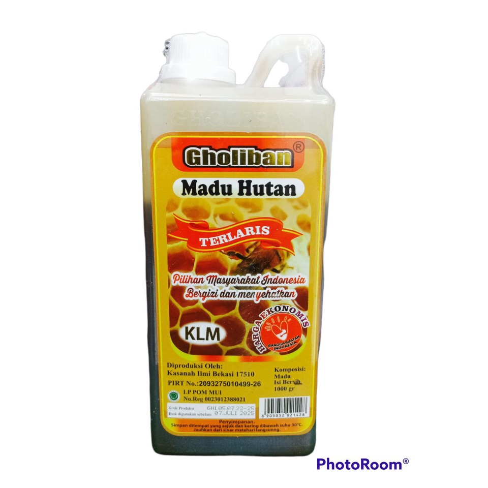 

Madu Hutan Kalimantan Gholian 1kg-madu hutan KLM Gholiban 1kg
