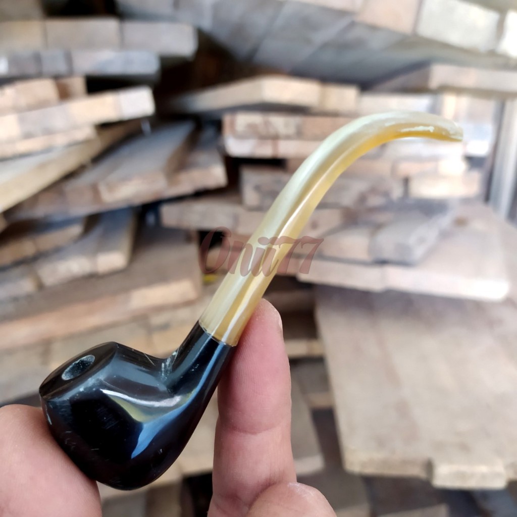 Pipa Cangklong Rokok Bahan Tanduk Kerbau ASLI 100 Pipa Cangklong Rokok Bahan Tanduk Kerbau ASLI 100