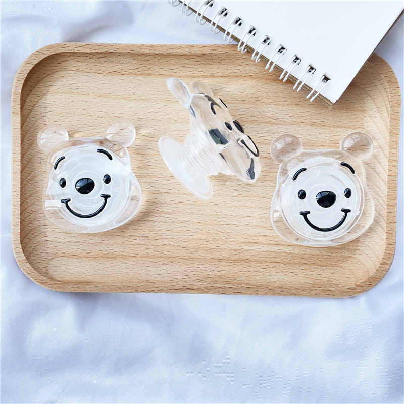 Ring Holder Hp / Smartphone Bahan Resin Motif Kartun Gaya Korea