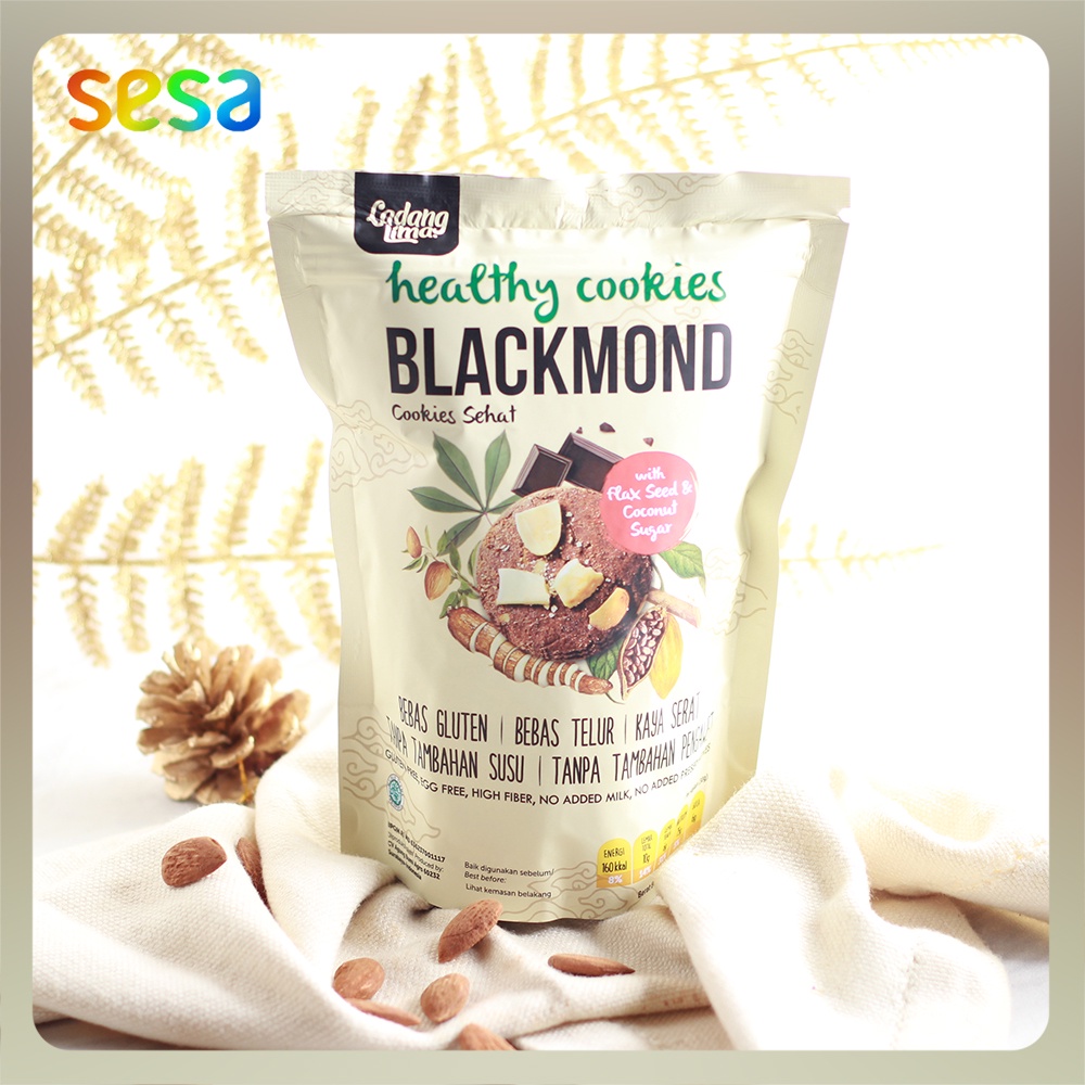 Ladang Lima - Blackmond Cookies 180 g | Snack Bebas Gluten, Gluten Free