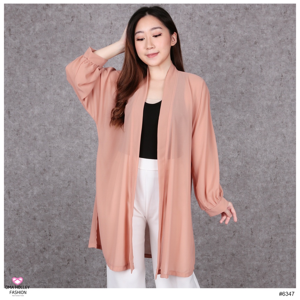 (COD) OH Fashion Hanna Basic Long Cardi #6347