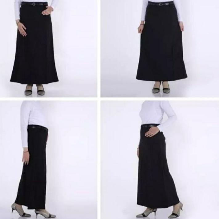 Paling Disukai.. Rok Kerja Wanita Span Panjang Hitam/Rok Kerja Wanita Panjang / Rok Span Hitam Panja