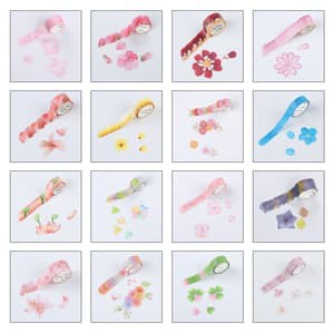 Washi Flower Sticker Tape (200pcs)