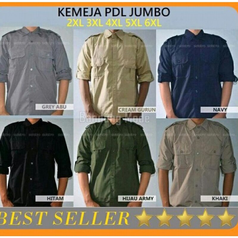kemeja lapangan pdl outdoor tactical big size jumbo. kemeja outdoor. baju lapangan. baju outdoor. ke