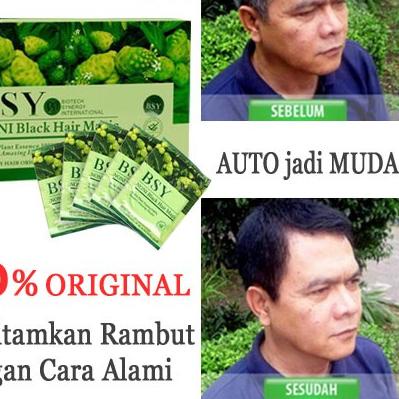 ➣ BSY Noni Black Hair Magic ORIGINAL Shampo Penghilang Uban permanen Asli original ♂