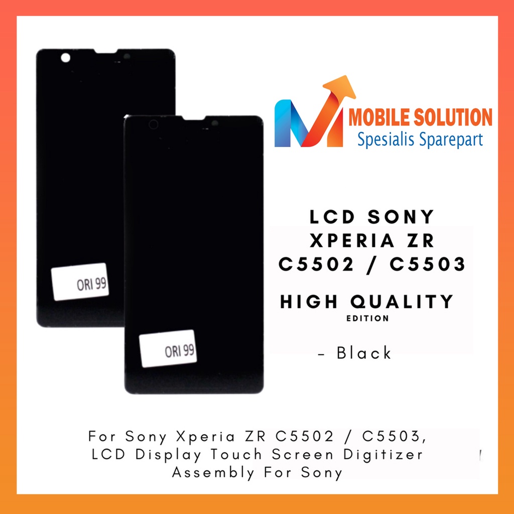 Grosir LCD Xperia ZR C5502 C5503 ORIGINAL 100%  Fullset Touchscreen Garansi + PACKING / Bubbel