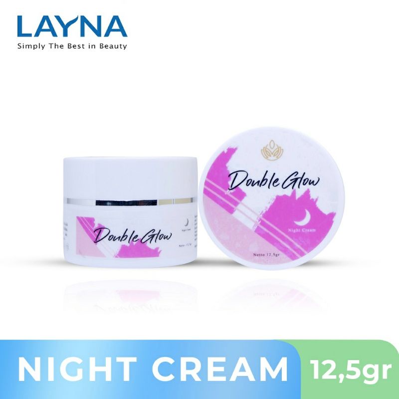 NIGHT CREAM DOUBLE GLOWING / CREAM MALAM GLOWING AMPUH