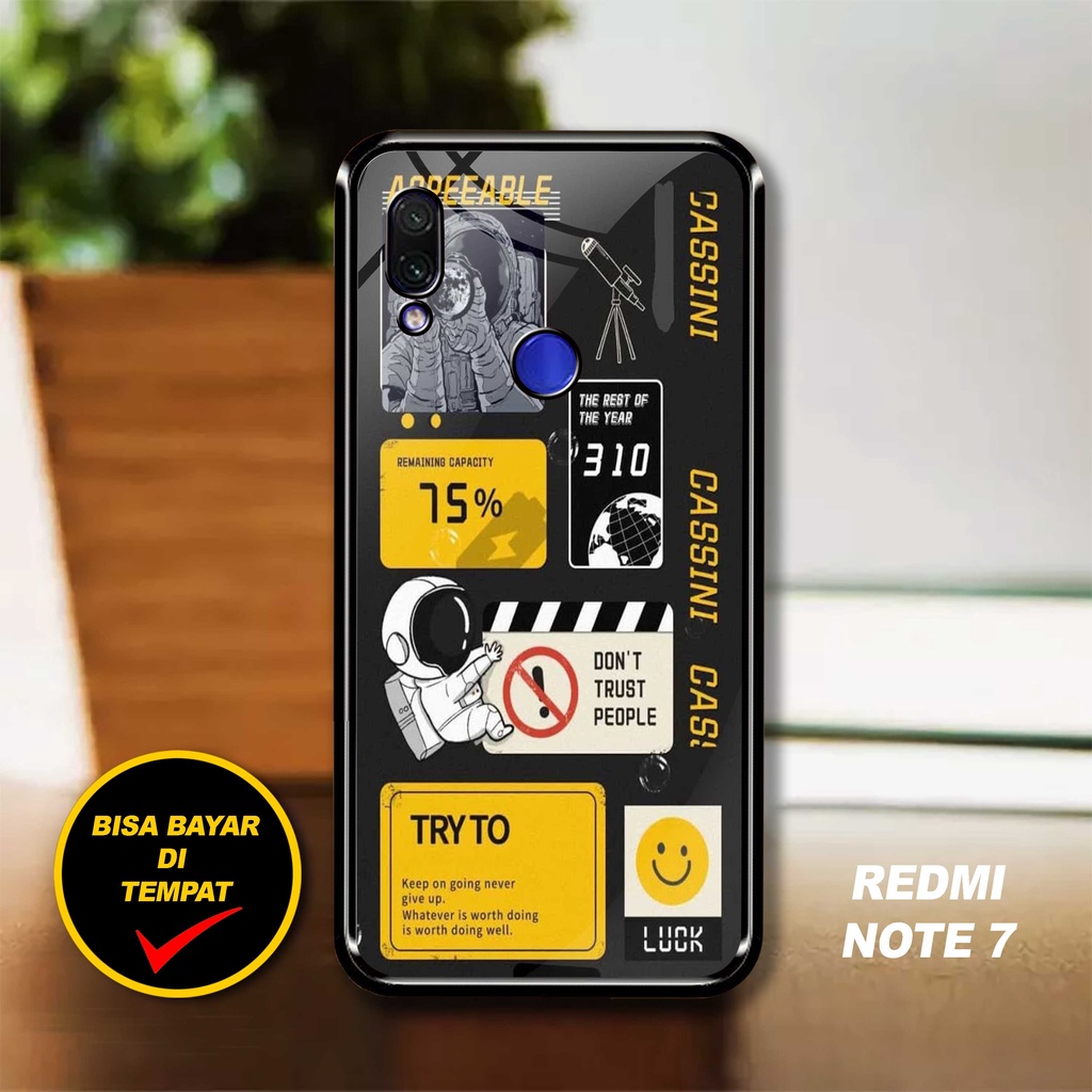 MJC - Case XIAOMI REDMI NOTE 7 NOTE 7 PRO [NASA TIKET] - Fashion Case Xiaomi - Case Terbaru - Case T